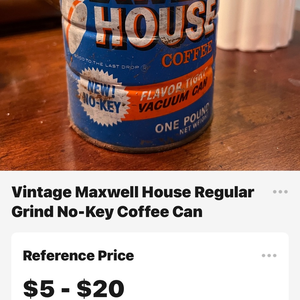 Blue Coffee Can - Picture 4 of 5